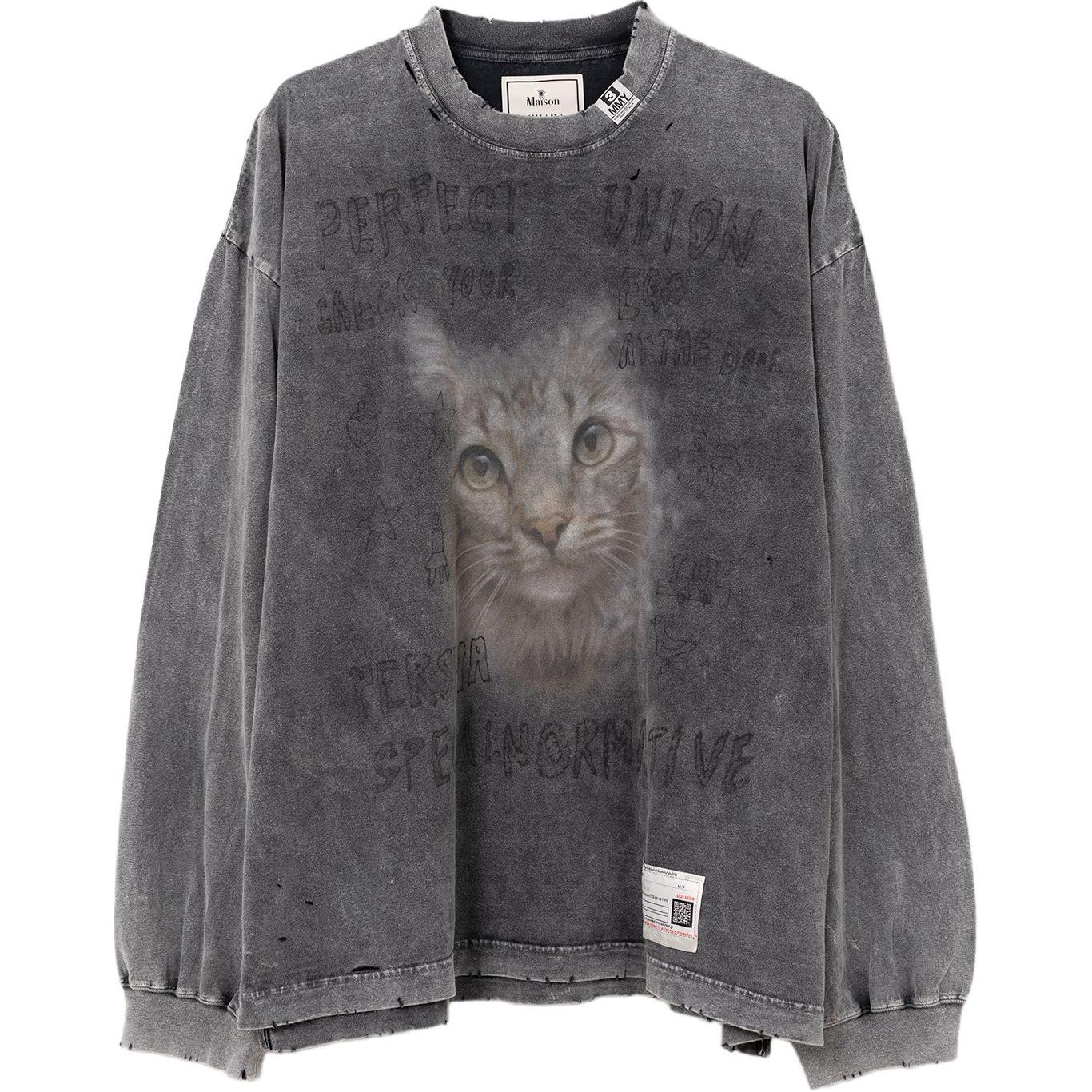 Футболка с принтом Bleached Cat Maison Mihara Yasuhiro, черный
Футболка с принтом Bleached Cat Maison Mihara Yasuhiro, черный