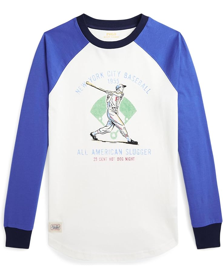 Футболка Polo Ralph Lauren Kids Baseball-Print Cotton Jersey Tee, цвет Paper White
Футболка Polo Ralph Lauren Kids Baseball-Print Cotton Jersey Tee, цвет Paper White