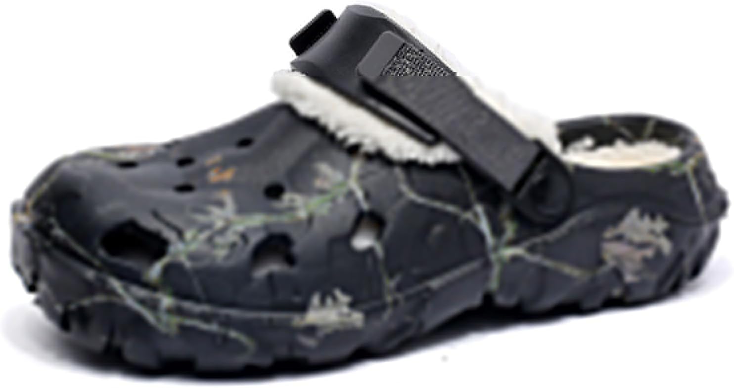 Камуфляжные кломпы для сада для мужчин и женщин, утепленные мягкой меховой подкладкой тапочки, сланцы с мехом, снимающимся, повседневная обувь Армадилло для поваров и медсестер, нескользящие зимние для дома и улицы, спортивные сандалии Generic,...
Камуфляжные кломпы для сада для мужчин и женщин, утепленные мягкой меховой подкладкой тапочки, сланцы с мехом, снимающимся, повседневная обувь Армадилло для поваров и медсестер, нескользящие зимние для дома и улицы, спортивные сандалии Generic,...