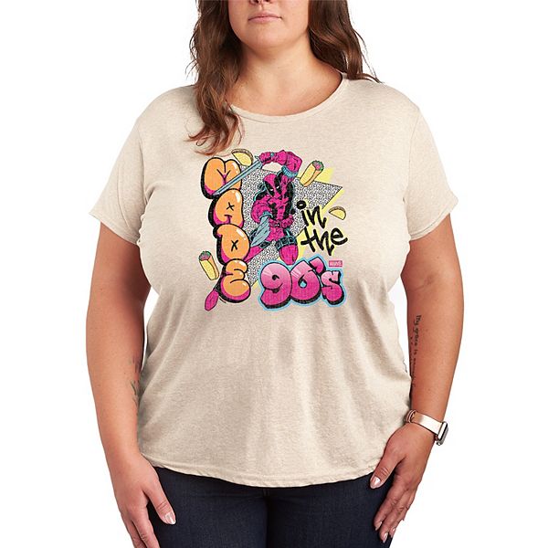 Футболка Plus size с граффити Deadpool 90-х Marvel, Beige
Футболка Plus size с граффити Deadpool 90-х Marvel, Beige