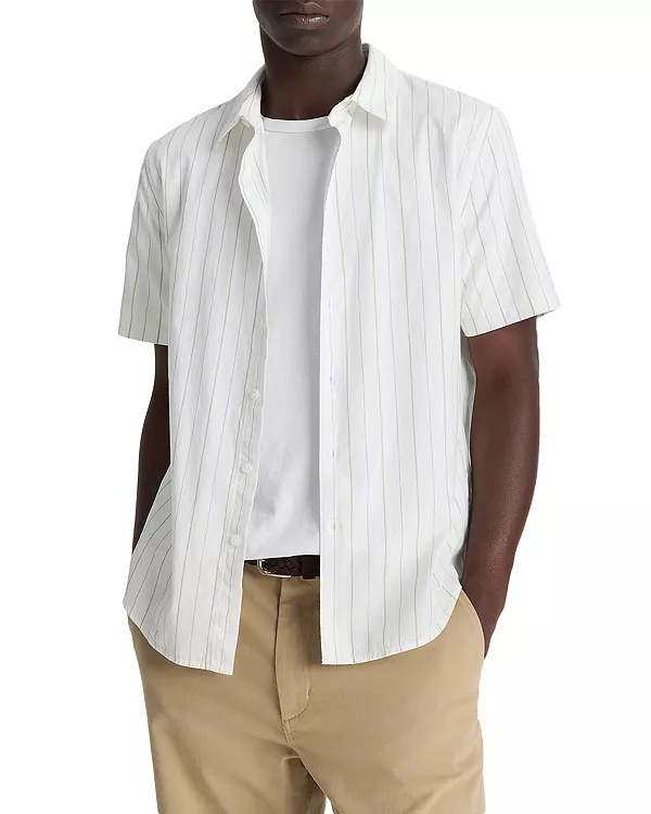 Рубашка Чатсворт на пуговицах спереди Vince, белый
Рубашка Чатсворт на пуговицах спереди Vince, белый