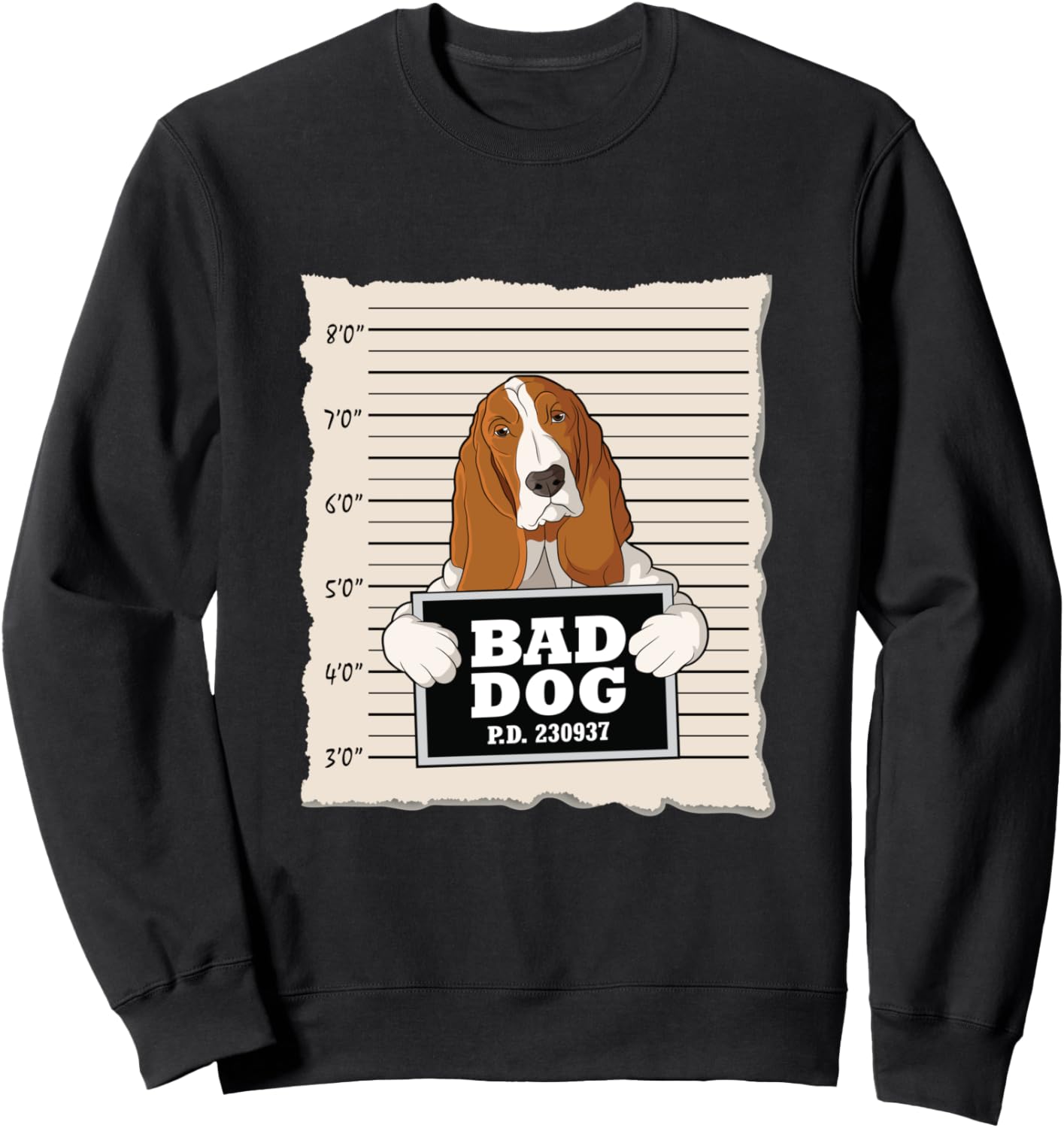 Толстовка с изображением бассет-хаунда и надписью Guilty Dog, черная Bad Dog Mugshot Basset Hound
Толстовка с изображением бассет-хаунда и надписью Guilty Dog, черная Bad Dog Mugshot Basset Hound