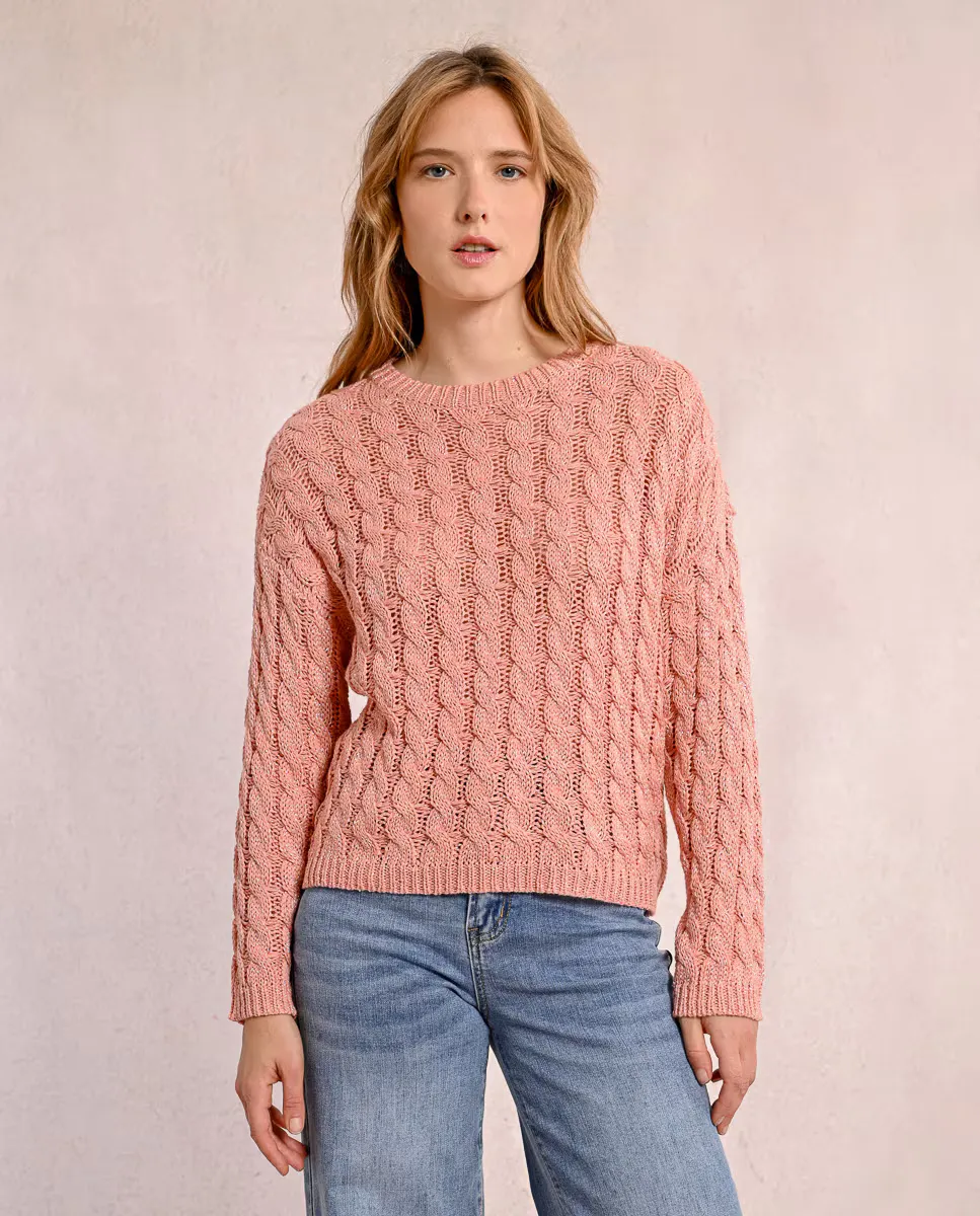 Женский свитер с длинными рукавами из смесового трикотажа Molly Bracken, цвет Rosa
Женский свитер с длинными рукавами из смесового трикотажа Molly Bracken, цвет Rosa