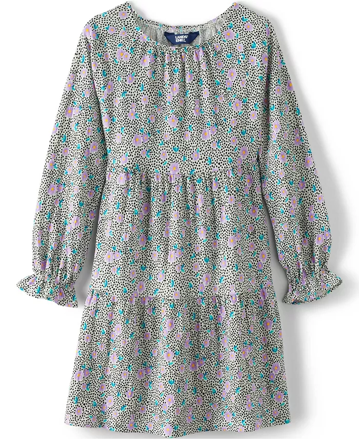 Длинное платье с рукавами и ярусами для девочек Lands' End, белый
Длинное платье с рукавами и ярусами для девочек Lands' End, белый