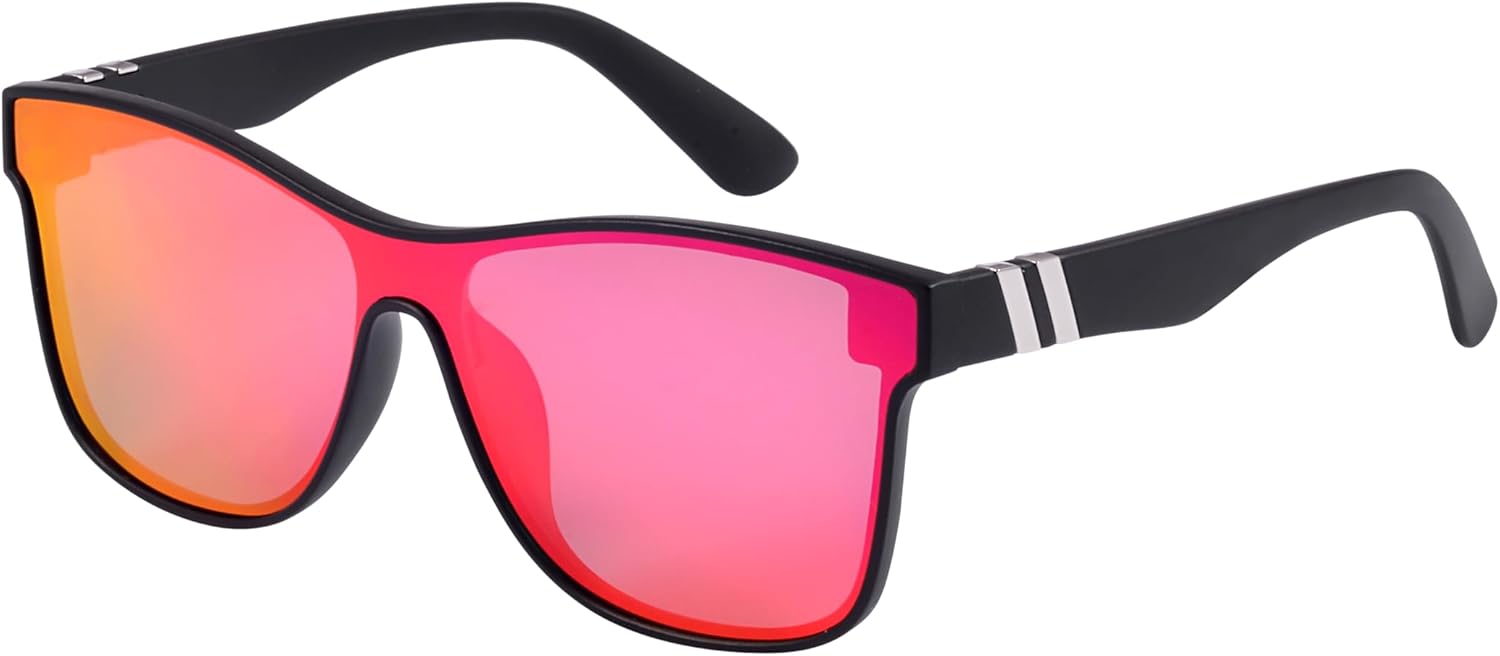 Спортивные солнцезащитные очки Mass Vision 'The Prime Time' для мужчин и женщин – легкие цельные линзы, защита от УФ-излучения, стильный дизайн, Midnight Bloom - Polarized
Спортивные солнцезащитные очки Mass Vision 'The Prime Time' для мужчин и женщин – легкие цельные линзы, защита от УФ-излучения, стильный дизайн, Midnight Bloom - Polarized