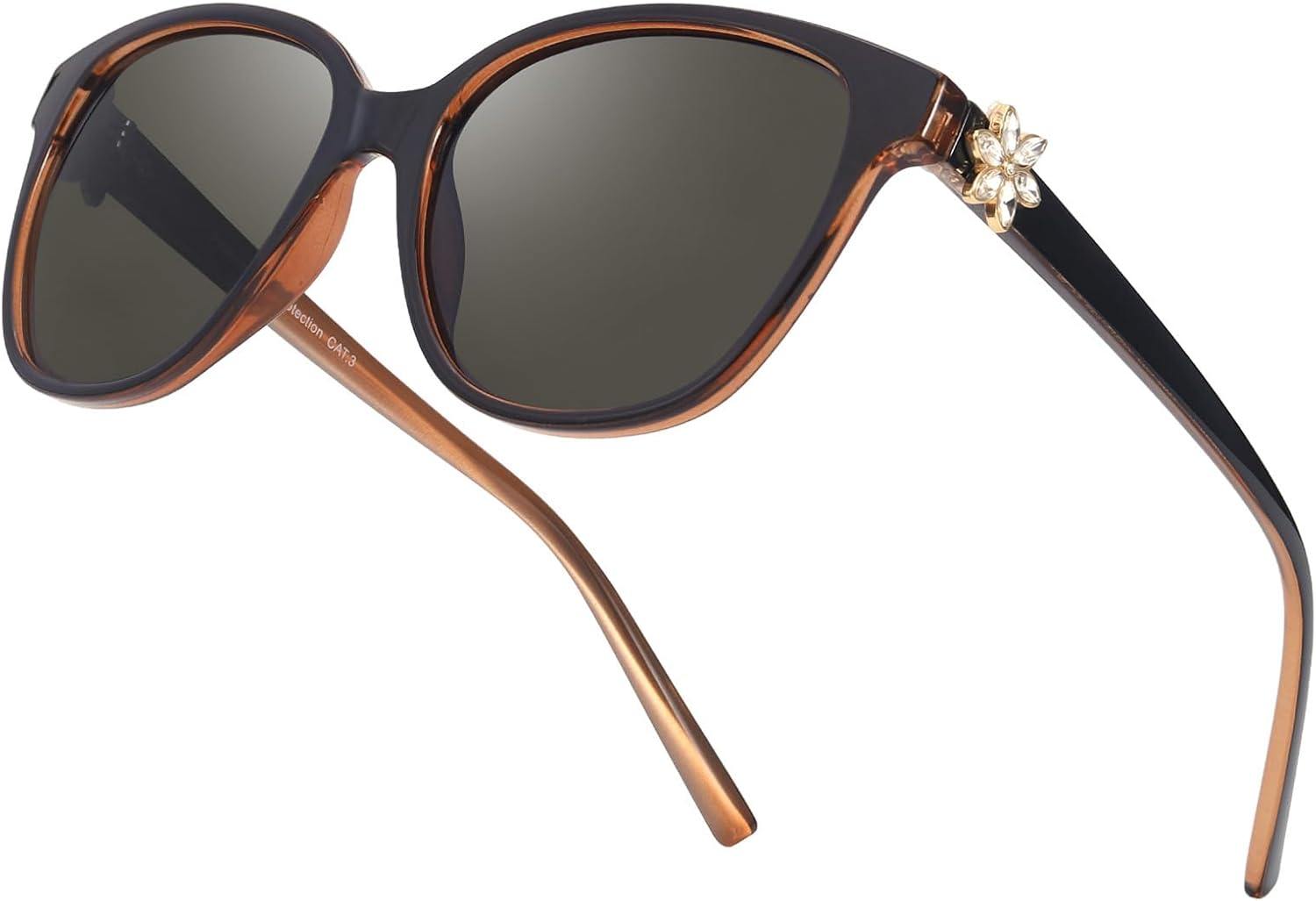 Женские поляризованные солнцезащитные очки LVIOE «Кошачий глаз»: модные классические ретро-очки с защитой от УФ-излучения UV400 для вождения, рыбалки LS1205, A3 Black Brown/Grey
Женские поляризованные солнцезащитные очки LVIOE «Кошачий глаз»: модные классические ретро-очки с защитой от УФ-излучения UV400 для вождения, рыбалки LS1205, A3 Black Brown/Grey