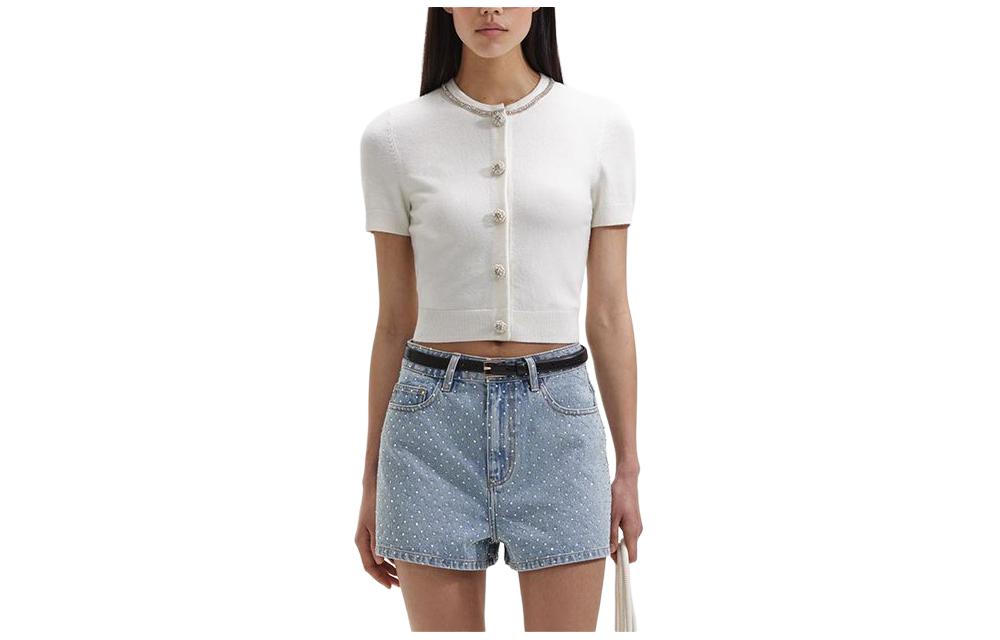 Self-portrait Свитер с автопортретом женский цвета слоновой кости Ivory White
Self-portrait Свитер с автопортретом женский цвета слоновой кости Ivory White