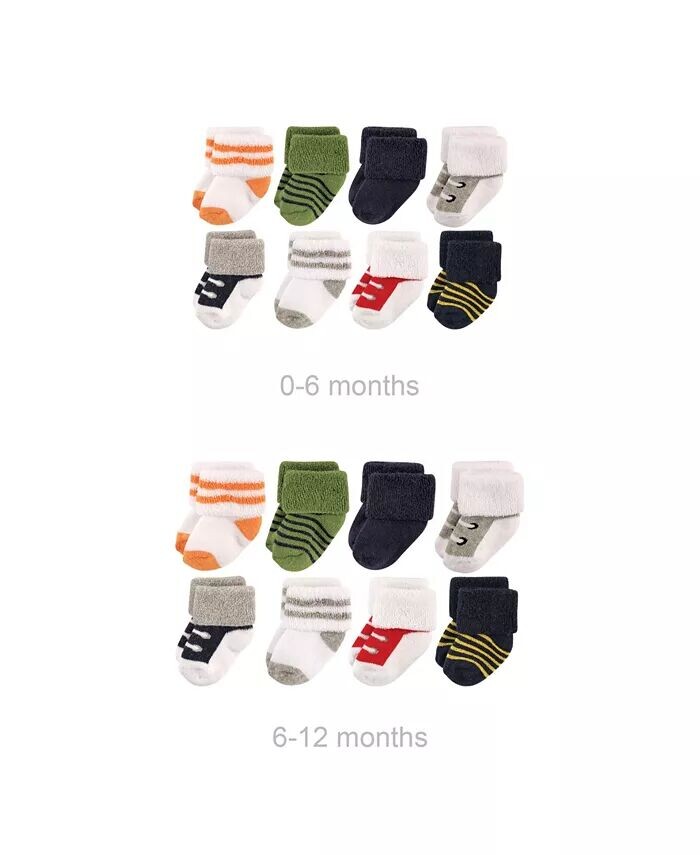 Хлопковые махровые носки Baby Boys Grow with Me, синие спортивные, 0–6 и 6–12 месяцев Luvable Friends, мультиколор
Хлопковые махровые носки Baby Boys Grow with Me, синие спортивные, 0–6 и 6–12 месяцев Luvable Friends, мультиколор