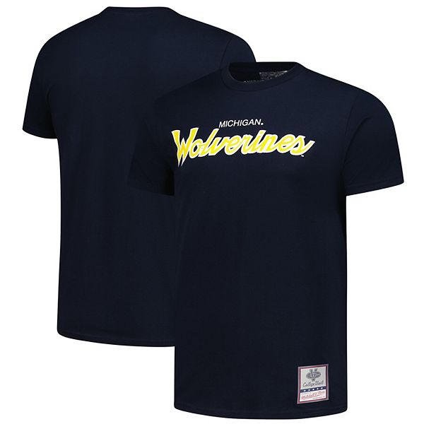 Мужская футболка Michigan Wolverines Elite Script, темно-синяя Mitchell & Ness
Мужская футболка Michigan Wolverines Elite Script, темно-синяя Mitchell & Ness
