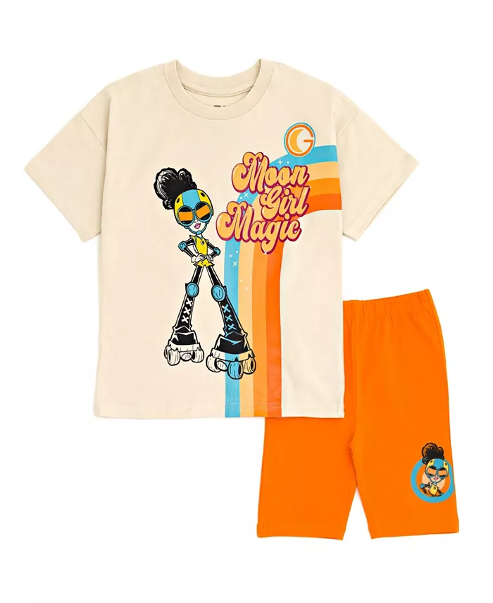 Комплект одежды для девочек Moon Devil Dinosaur: оверсайз футболка с удлиненными плечами и шорты Moon Girl and Devil Dinosaur, коричневый
Комплект одежды для девочек Moon Devil Dinosaur: оверсайз футболка с удлиненными плечами и шорты Moon Girl and Devil Dinosaur, коричневый