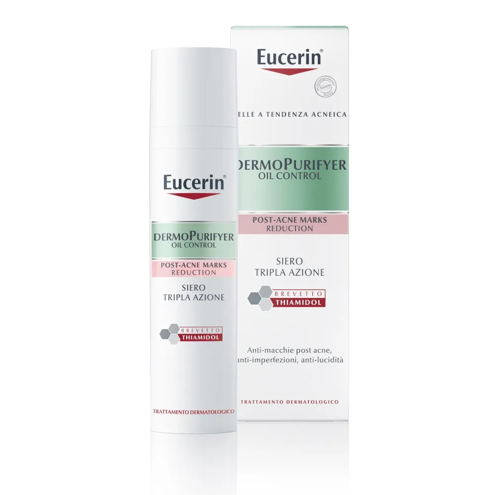 Eucerin DermoPurifyer Сыворотка тройного действия для контроля жирности кожи 40 мл Нечистая кожа
Eucerin DermoPurifyer Сыворотка тройного действия для контроля жирности кожи 40 мл Нечистая кожа
