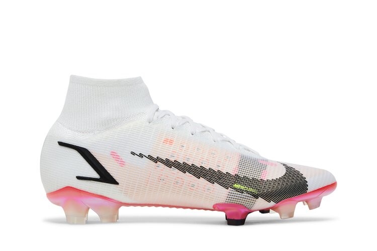 Кроссовки Nike Mercurial Superfly 8 Elite FG, белый 
Кроссовки Nike Mercurial Superfly 8 Elite FG, белый