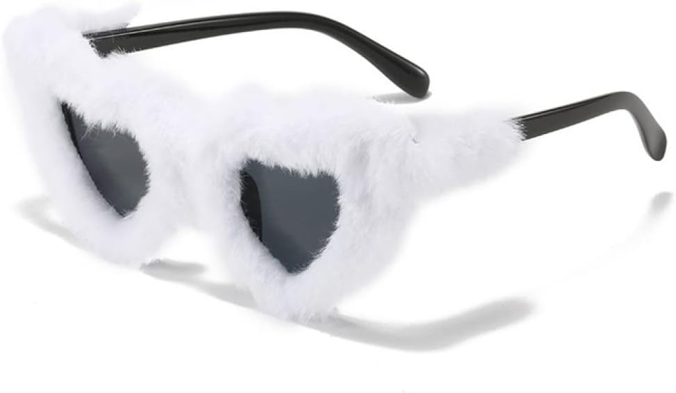 Ретро-солнцезащитные очки в форме сердца из мягкого плюша для женщин, 2027 год. Модные очки голубого и розового цвета для мужчин. Солнцезащитные очки UV400 MTZJH, White Black Grey
Ретро-солнцезащитные очки в форме сердца из мягкого плюша для женщин, 2027 год. Модные очки голубого и розового цвета для мужчин. Солнцезащитные очки UV400 MTZJH, White Black Grey