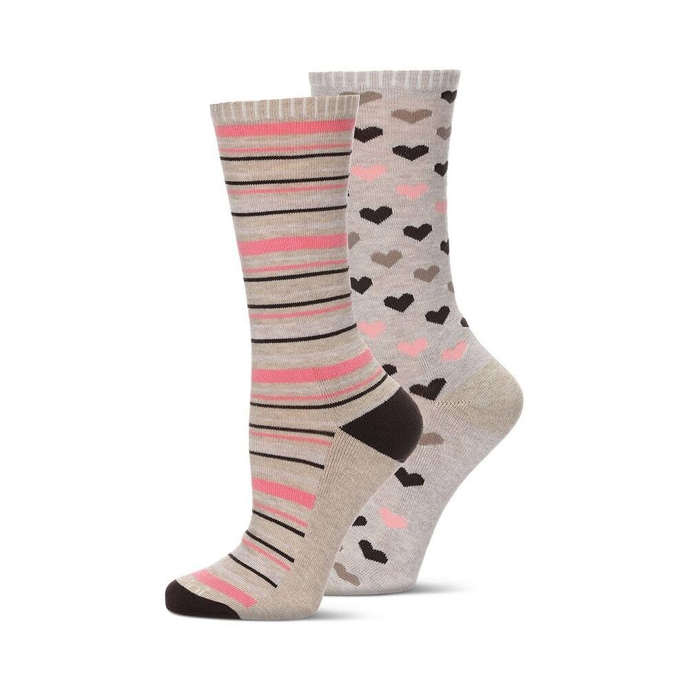 2 пары носков с полуподушками для диабетиков в форме сердца/полосок MeMoi, цвет Ivory Heather
2 пары носков с полуподушками для диабетиков в форме сердца/полосок MeMoi, цвет Ivory Heather