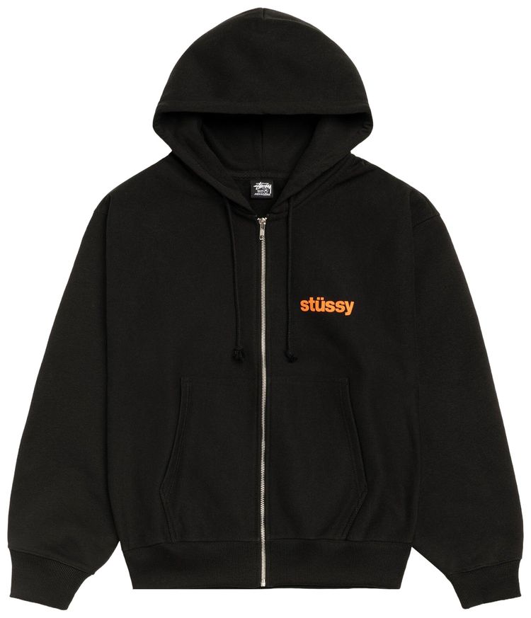 Толстовка Stussy Built Tough на молнии, черная
Толстовка Stussy Built Tough на молнии, черная