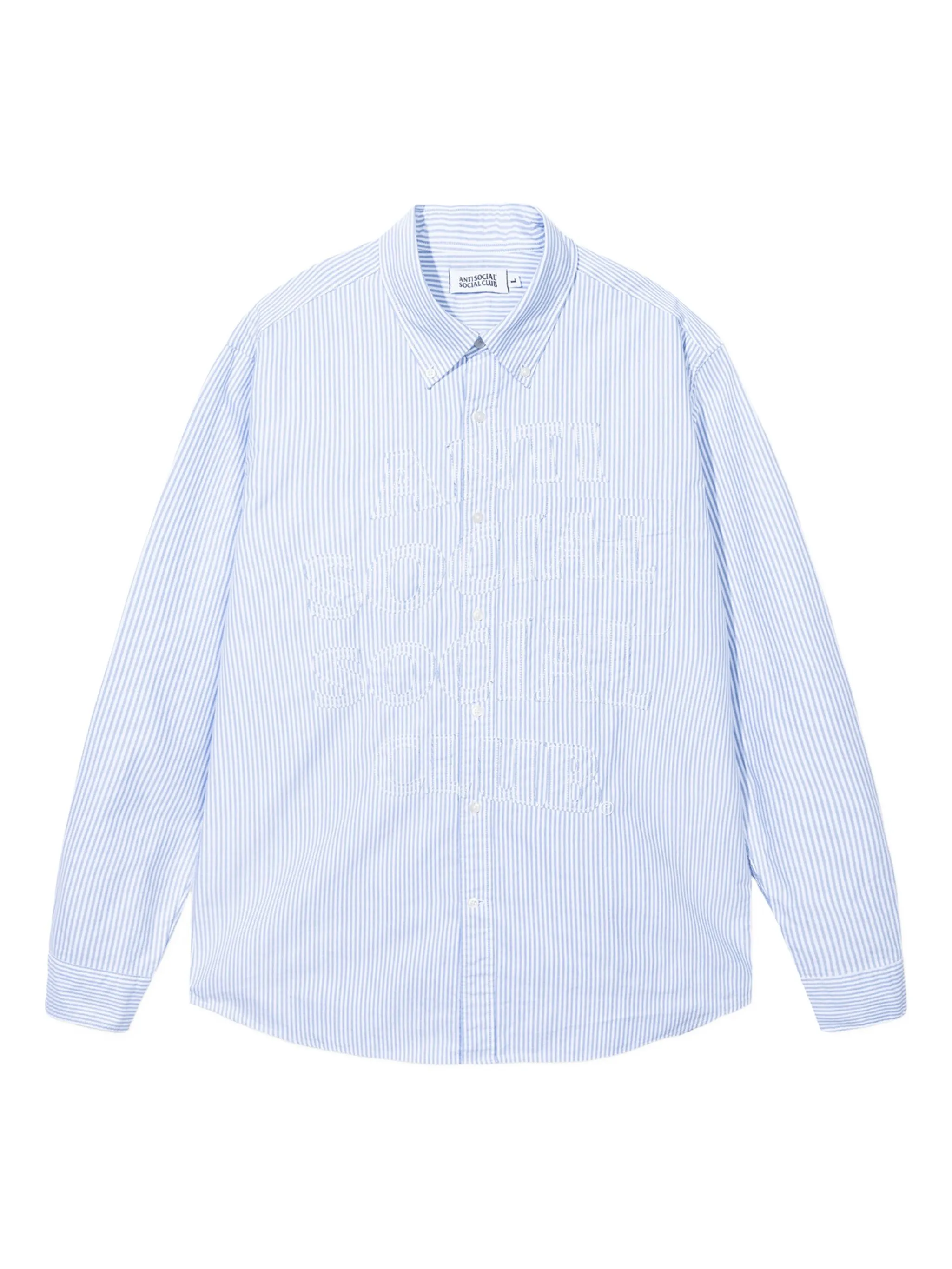 Полосатая рубашка на пуговицах Anti Social Social Club, синий
Полосатая рубашка на пуговицах Anti Social Social Club, синий