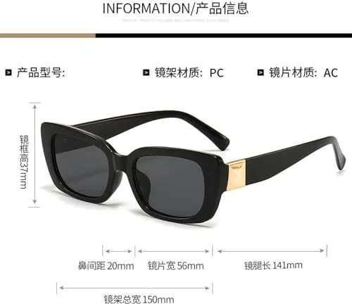 Винтажные солнцезащитные очки в маленькой оправе 2027 года для женщин, панк-стиль, прямоугольные солнцезащитные очки с защитой от УФ-излучения UV400 MTZJH, G
Винтажные солнцезащитные очки в маленькой оправе 2027 года для женщин, панк-стиль, прямоугольные солнцезащитные очки с защитой от УФ-излучения UV400 MTZJH, G