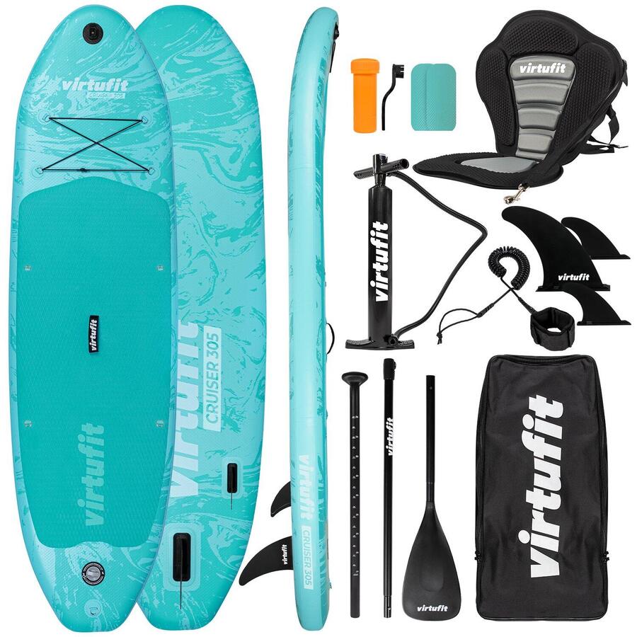 VIRTUFIT Supboard Cruiser 305 — с сиденьем для каяка, аксессуарами и сумкой для переноски
VIRTUFIT Supboard Cruiser 305 — с сиденьем для каяка, аксессуарами и сумкой для переноски