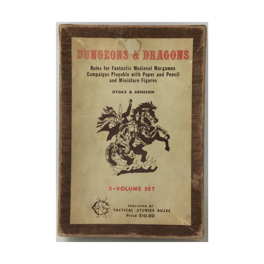 Бокс-сет D&D - Original Woodgrain Box (1st Printing), Basic Dungeons & Dragons (Original Edition) - Box Sets & Core Rules
Бокс-сет D&D - Original Woodgrain Box (1st Printing), Basic Dungeons & Dragons (Original Edition) - Box Sets & Core Rules