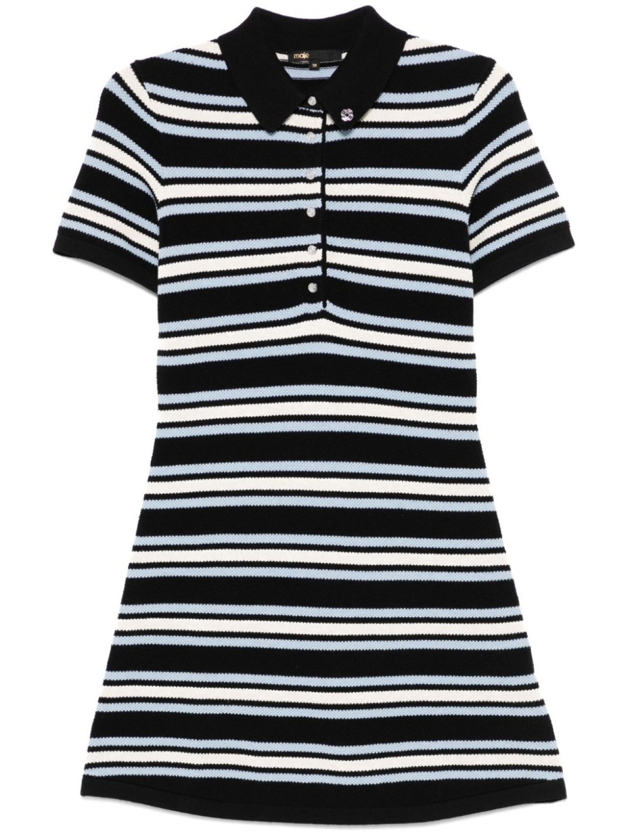 Maje платье мини в полоску, черный
Maje платье мини в полоску, черный