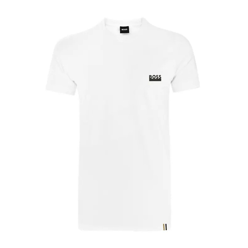 Футболка с круглым вырезом и короткими рукавами мужская HUGO BOSS, белый
Футболка с круглым вырезом и короткими рукавами мужская HUGO BOSS, белый