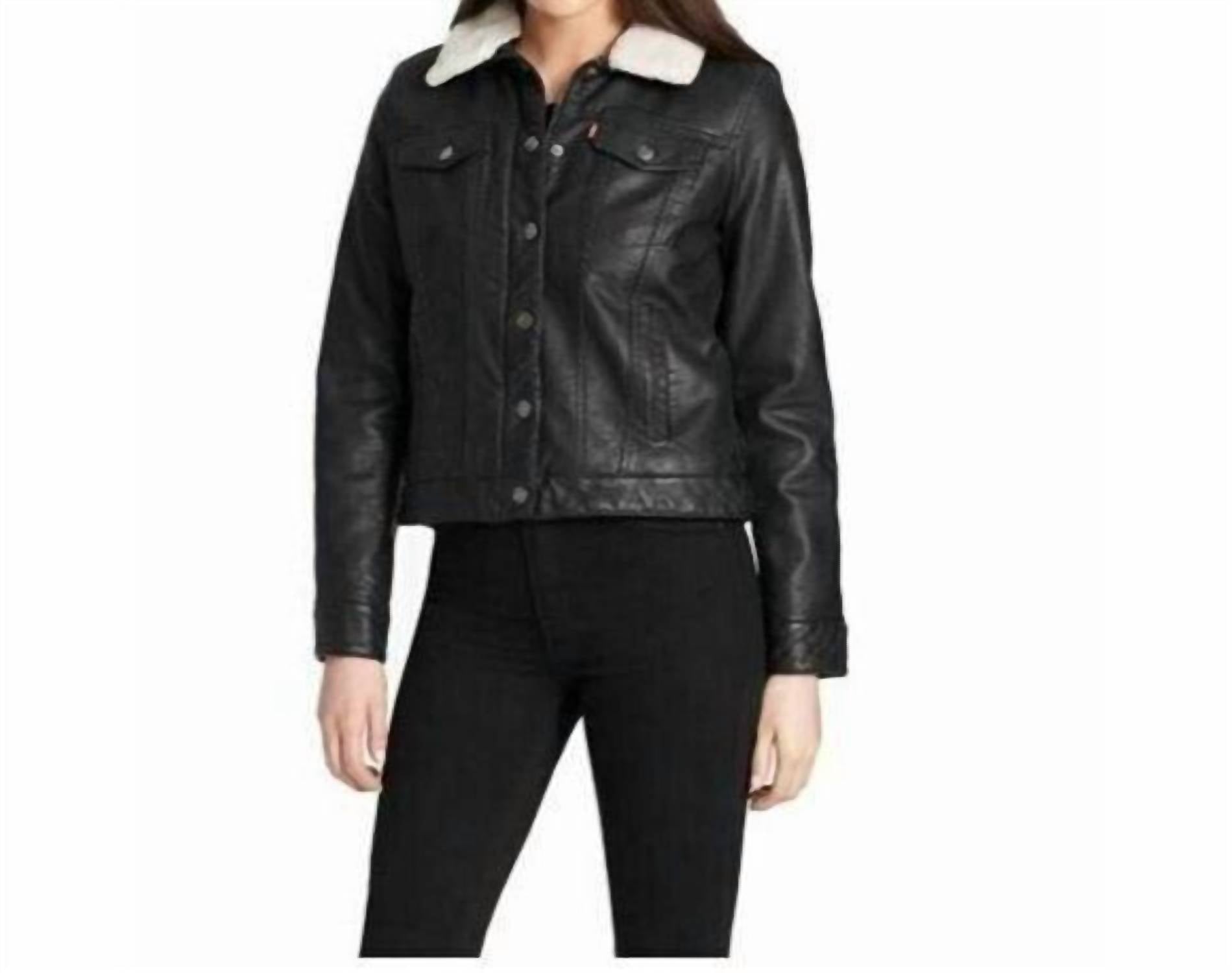 Классическая куртка Trucker Jacket из искусственной кожи Sherpa с подкладкой черного цвета Levi's
Классическая куртка Trucker Jacket из искусственной кожи Sherpa с подкладкой черного цвета Levi's