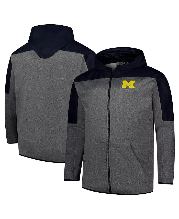 Мужская синяя и серая толстовка с молнией Michigan Wolverines Big Tall Pieced Full-Zip Hoodie Jacket Fanatics
Мужская синяя и серая толстовка с молнией Michigan Wolverines Big Tall Pieced Full-Zip Hoodie Jacket Fanatics