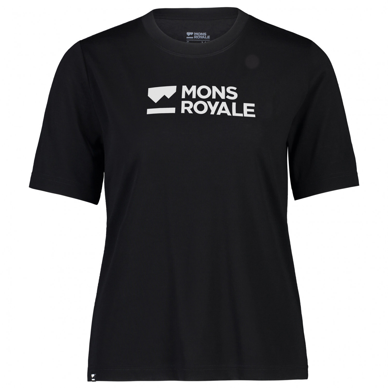 Рубашка из мериноса Mons Royale Women's Icon Relaxed Tee, черный 
Рубашка из мериноса Mons Royale Women's Icon Relaxed Tee, черный