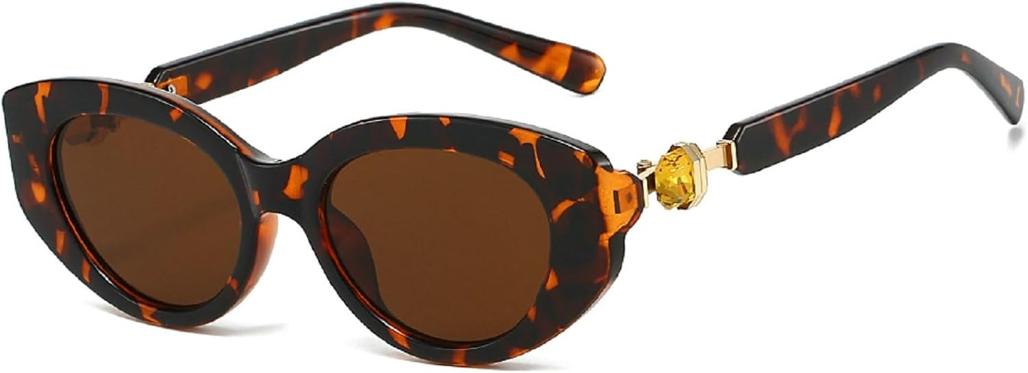 Солнцезащитные очки «кошачий глаз» для женщин, украшенные стразами, роскошные винтажные женские овальные солнцезащитные очки, популярные дорожные очки с защитой от УФ-излучения UV400 mincl, Leopard Brown
Солнцезащитные очки «кошачий глаз» для женщин, украшенные стразами, роскошные винтажные женские овальные солнцезащитные очки, популярные дорожные очки с защитой от УФ-излучения UV400 mincl, Leopard Brown