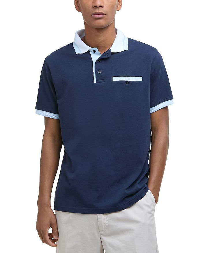 Поло Thurne с контрастной отделкой, приталенный крой Barbour, синий
Поло Thurne с контрастной отделкой, приталенный крой Barbour, синий