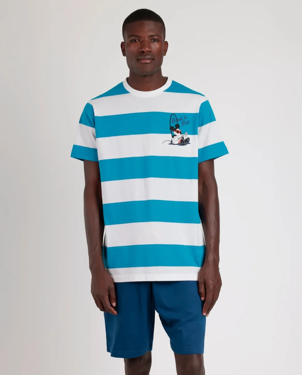 Мужская короткая синяя трикотажная пижама Disney, синий
Мужская короткая синяя трикотажная пижама Disney, синий