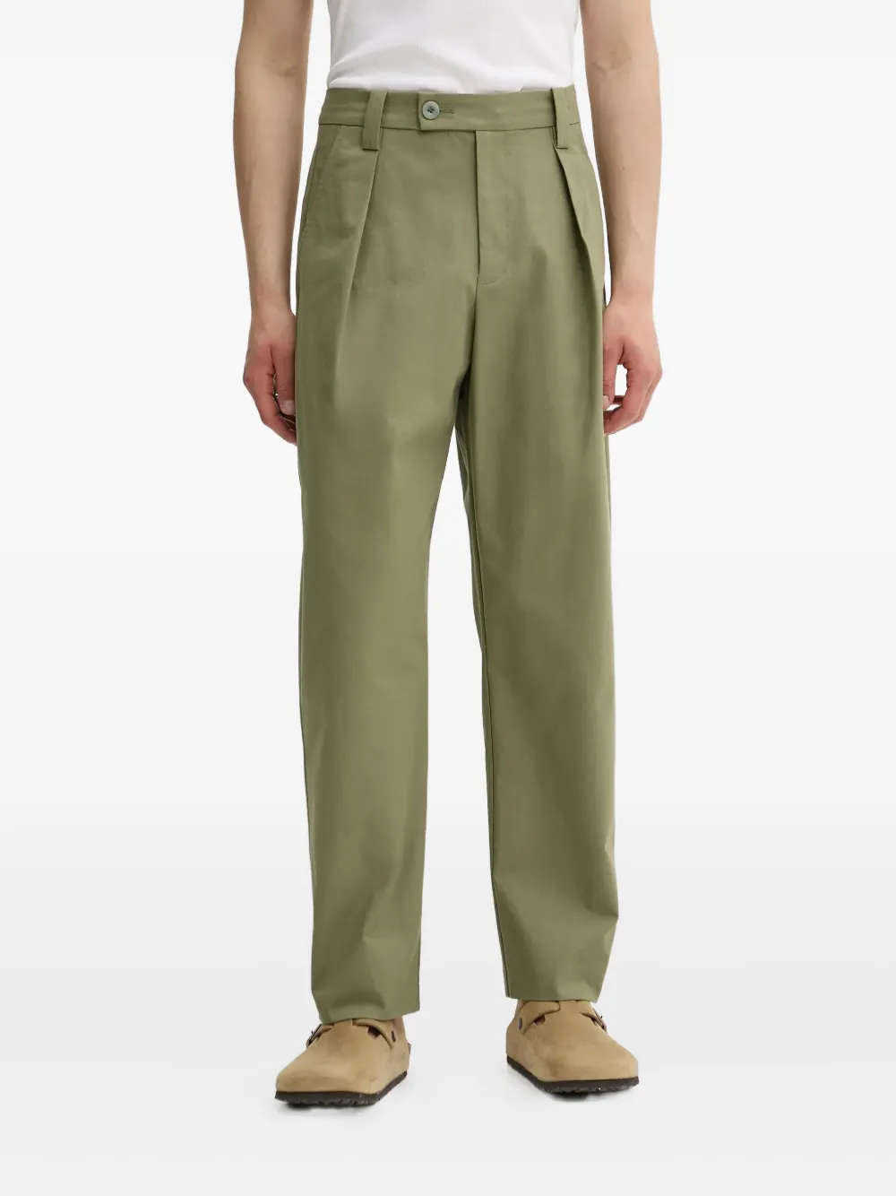 Брюки со складками A.P.C., зеленый
Брюки со складками A.P.C., зеленый