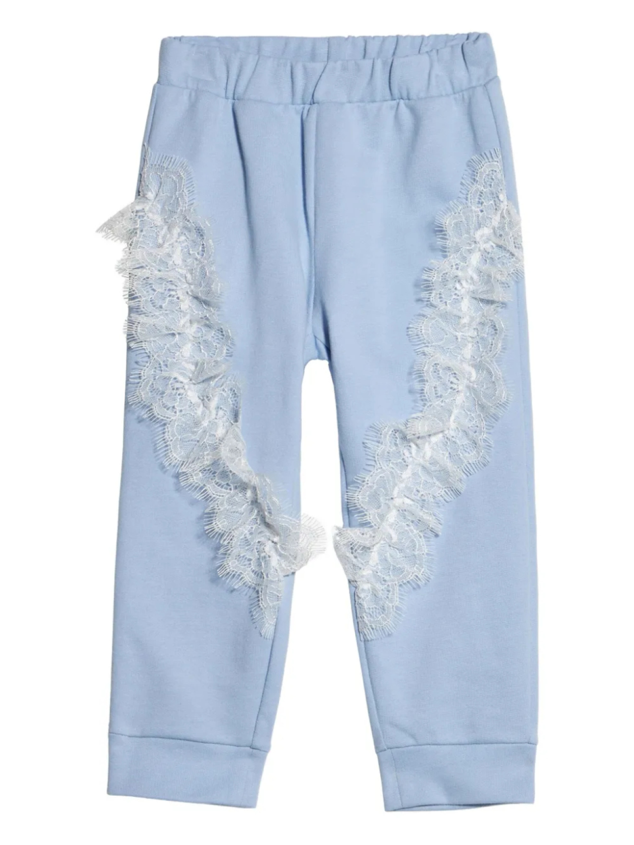 Спортивные брюки с вышитым логотипом Roberto Cavalli Junior, синий 
Спортивные брюки с вышитым логотипом Roberto Cavalli Junior, синий