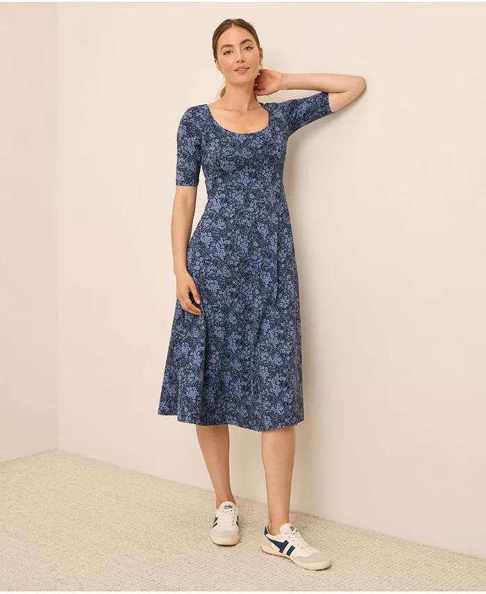 Платье Fit & Flare Signature с глубоким вырезом Pact, синий
Платье Fit & Flare Signature с глубоким вырезом Pact, синий