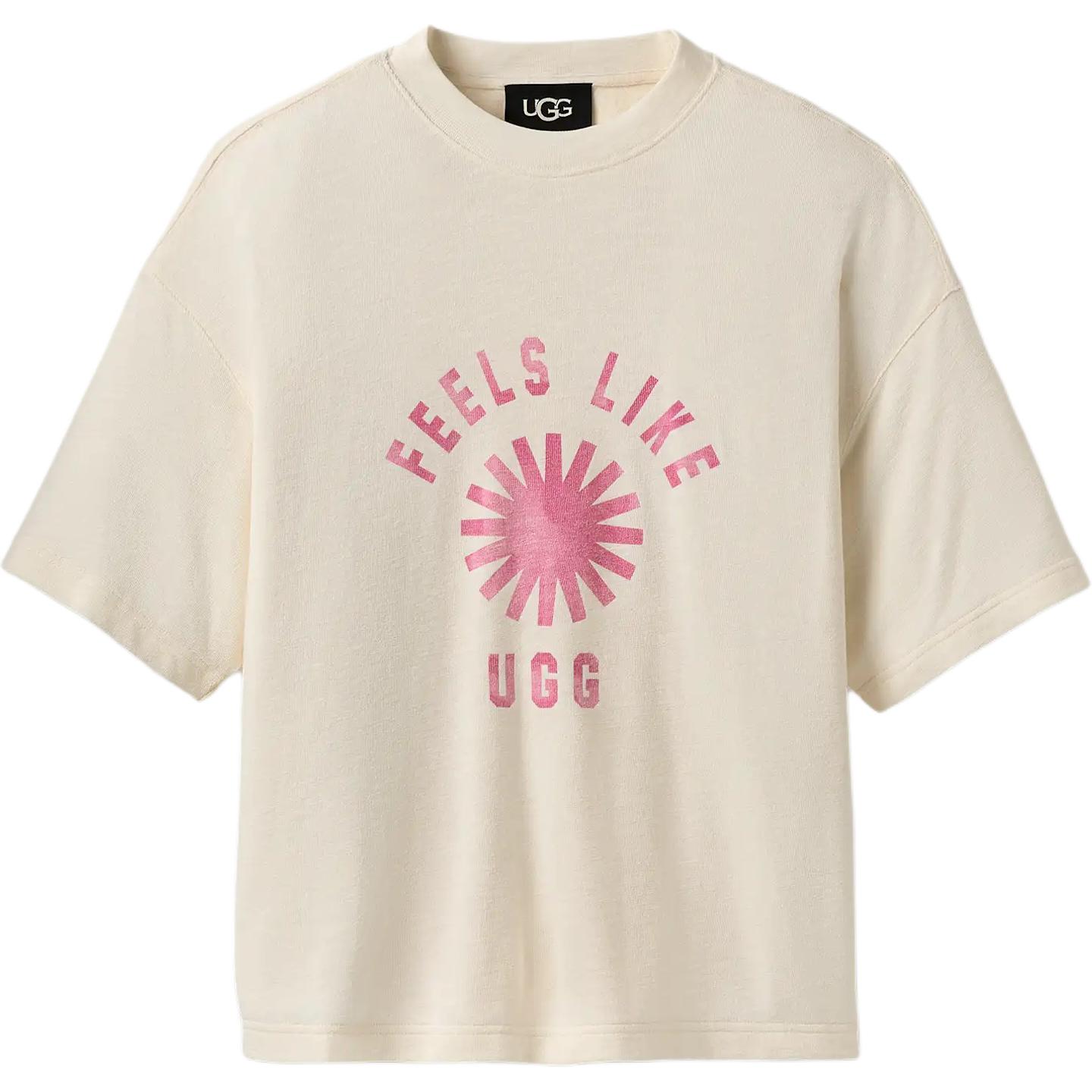 UGG Футболка Unisex Cream с круглым вырезом и умеренно прямым кроем
UGG Футболка Unisex Cream с круглым вырезом и умеренно прямым кроем