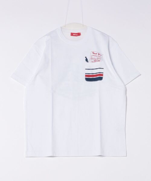 Футболка с коротким рукавом и карманом, трикотаж Air-Spun, принт «Бургерная» ANTIBAL, белый
Футболка с коротким рукавом и карманом, трикотаж Air-Spun, принт «Бургерная» ANTIBAL, белый