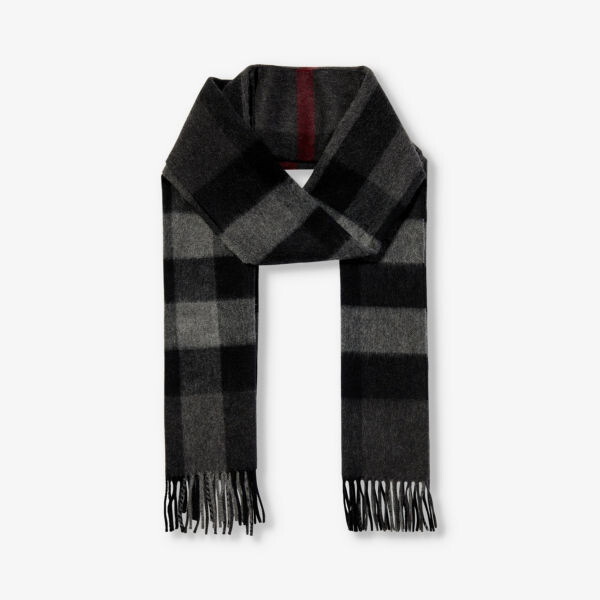 Кашемировый шарф в гигантскую клетку с кисточками Burberry, цвет charcoal
Кашемировый шарф в гигантскую клетку с кисточками Burberry, цвет charcoal