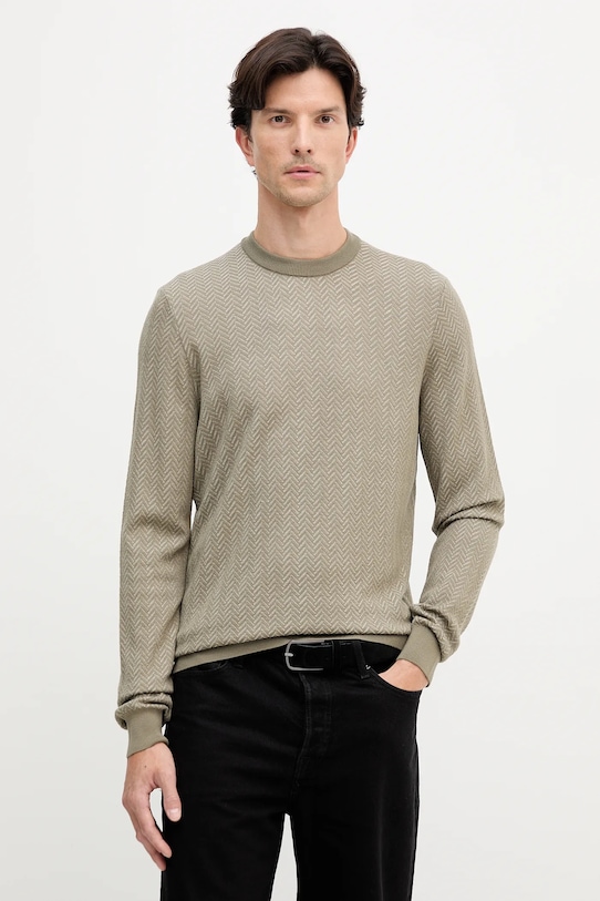 Свитер из смесовой шерсти Boss, зеленый
Свитер из смесовой шерсти Boss, зеленый