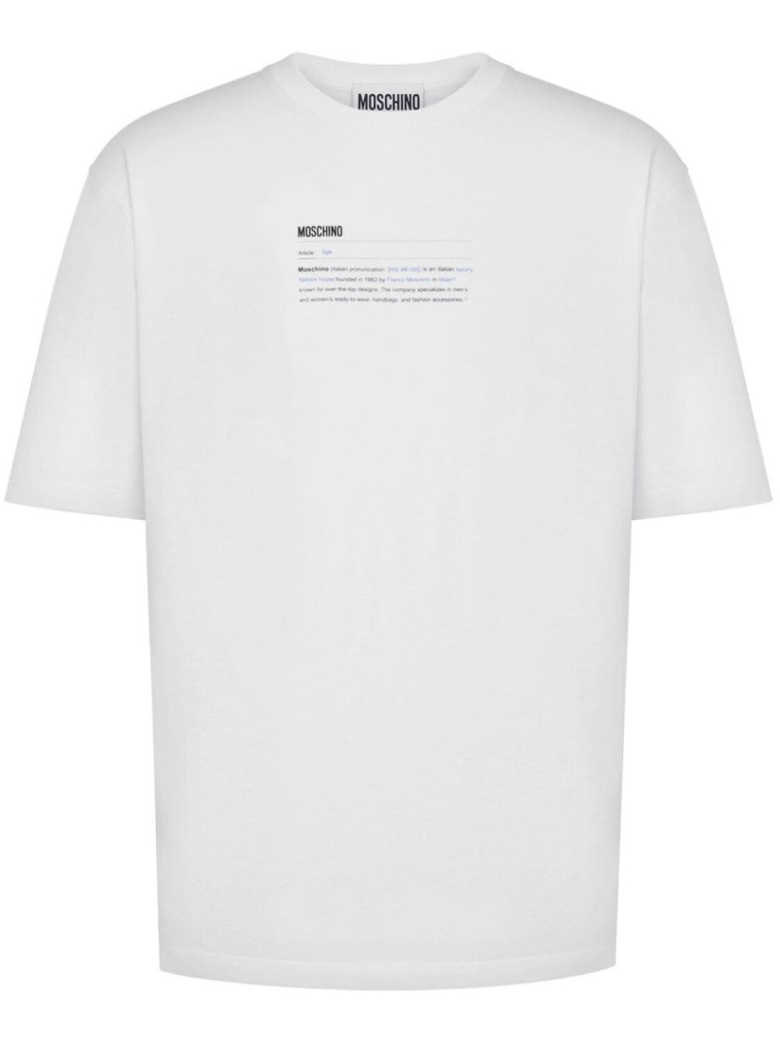 Moschino футболка с логотипом, белый
Moschino футболка с логотипом, белый