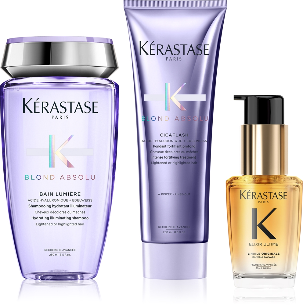 Blond absolu + elixir ultime экономичная упаковка для светлых волос Kérastase
Blond absolu + elixir ultime экономичная упаковка для светлых волос Kérastase