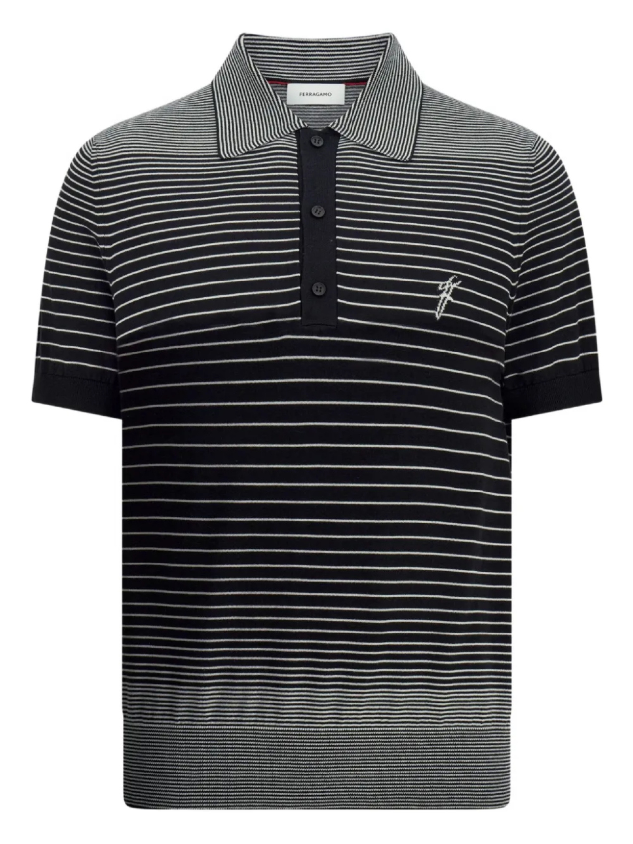 Ferragamo рубашка поло в полоску, черный
Ferragamo рубашка поло в полоску, черный