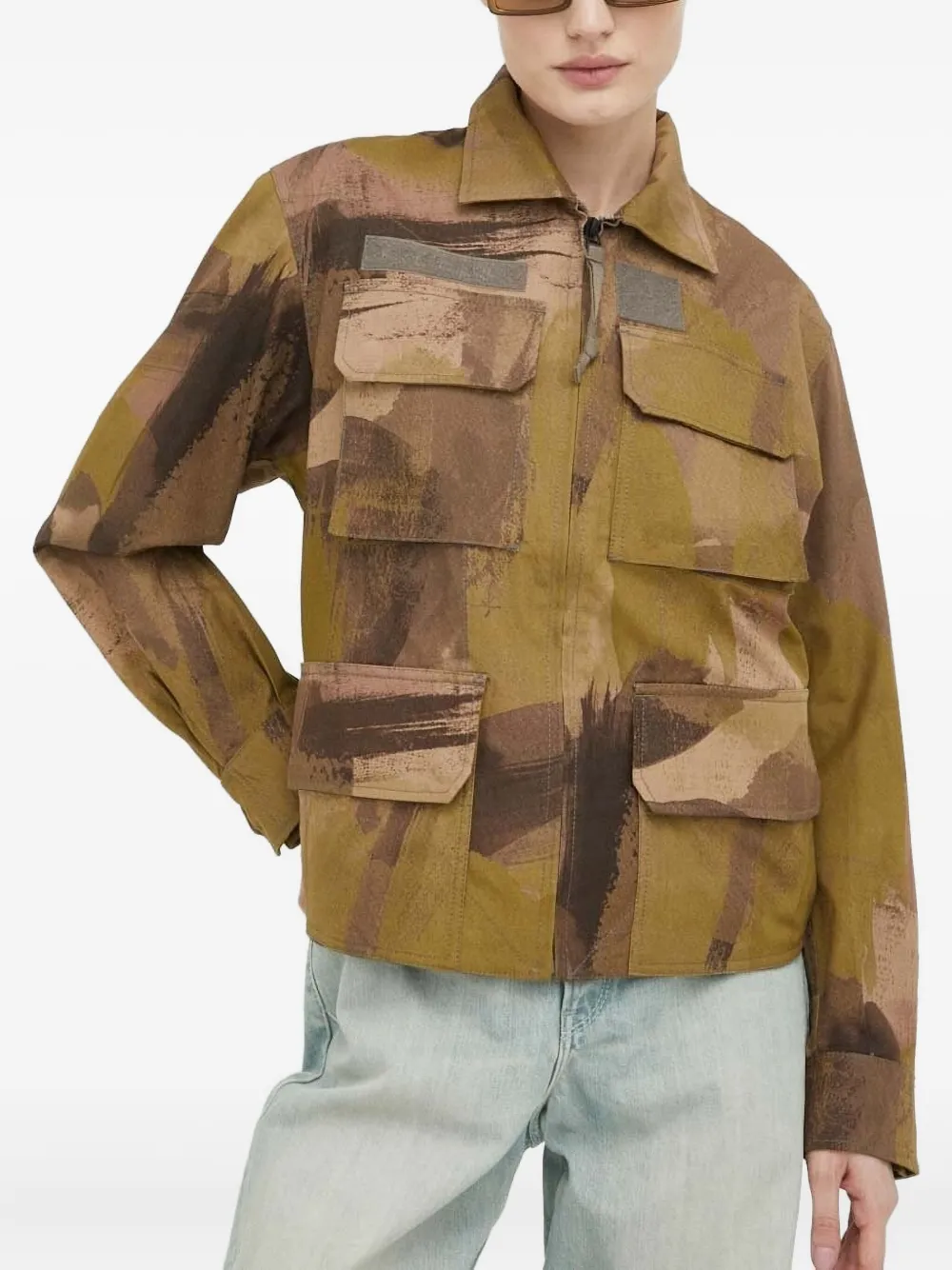 Куртка с абстрактным принтом G-Star RAW, коричневый
Куртка с абстрактным принтом G-Star RAW, коричневый