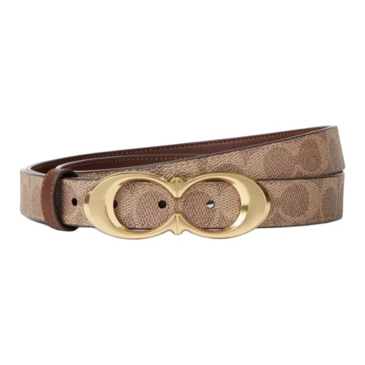 COACH Женский ремень из лакированного полотна с телячьей кожей, Gold/Tan/Brown
COACH Женский ремень из лакированного полотна с телячьей кожей, Gold/Tan/Brown