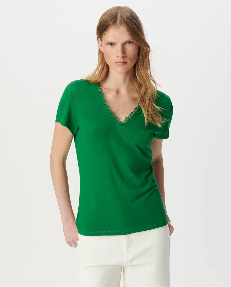 Женская футболка с коротким рукавом IKKS, зеленый
Женская футболка с коротким рукавом IKKS, зеленый