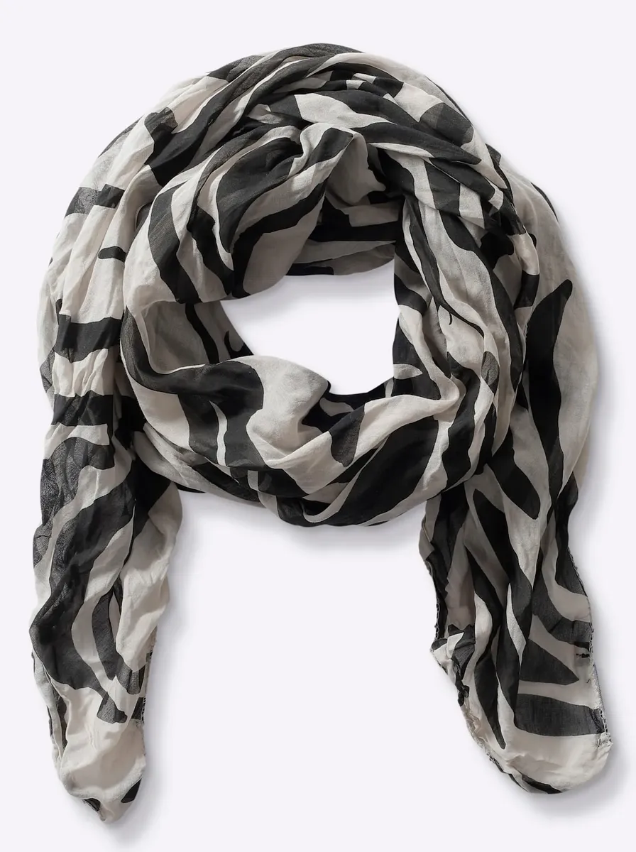 Модный шарф Heine, черный 
Модный шарф Heine, черный