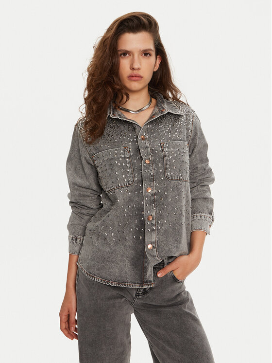 Рубашка джинсовая стандартный крой 26691 One Teaspoon, серый
Рубашка джинсовая стандартный крой 26691 One Teaspoon, серый