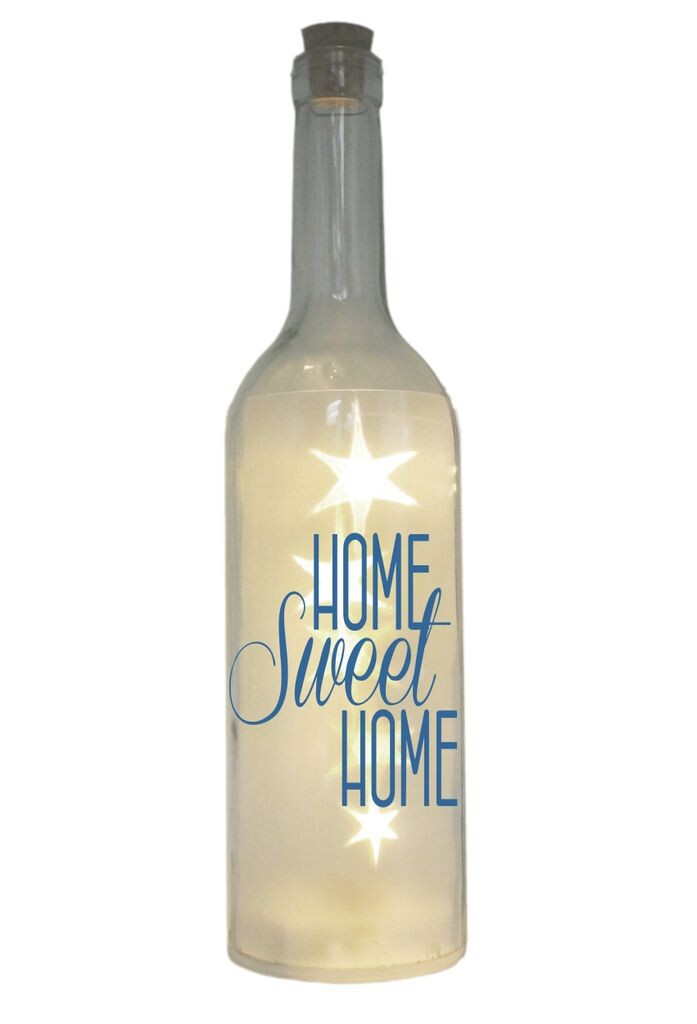 Светодиодная бутылка с мотивом Home Sweet Home, синяя, 29см, лампа-подсветка для бутылок с надписью WB wohn trends, синий
Светодиодная бутылка с мотивом Home Sweet Home, синяя, 29см, лампа-подсветка для бутылок с надписью WB wohn trends, синий