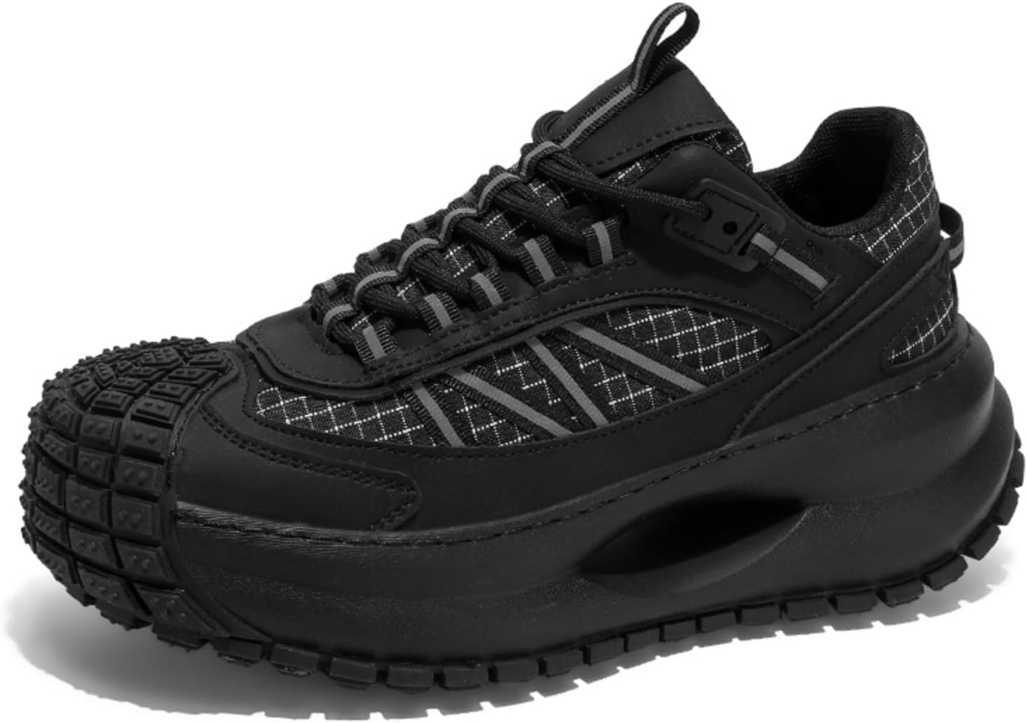 Мужские дышащие кроссовки из сетки с противоскользящей резиновой подошвой и стильным дизайном для повседневной носки, спорта и легкого отдыха на улице Kelibasi, черный
Мужские дышащие кроссовки из сетки с противоскользящей резиновой подошвой и стильным дизайном для повседневной носки, спорта и легкого отдыха на улице Kelibasi, черный