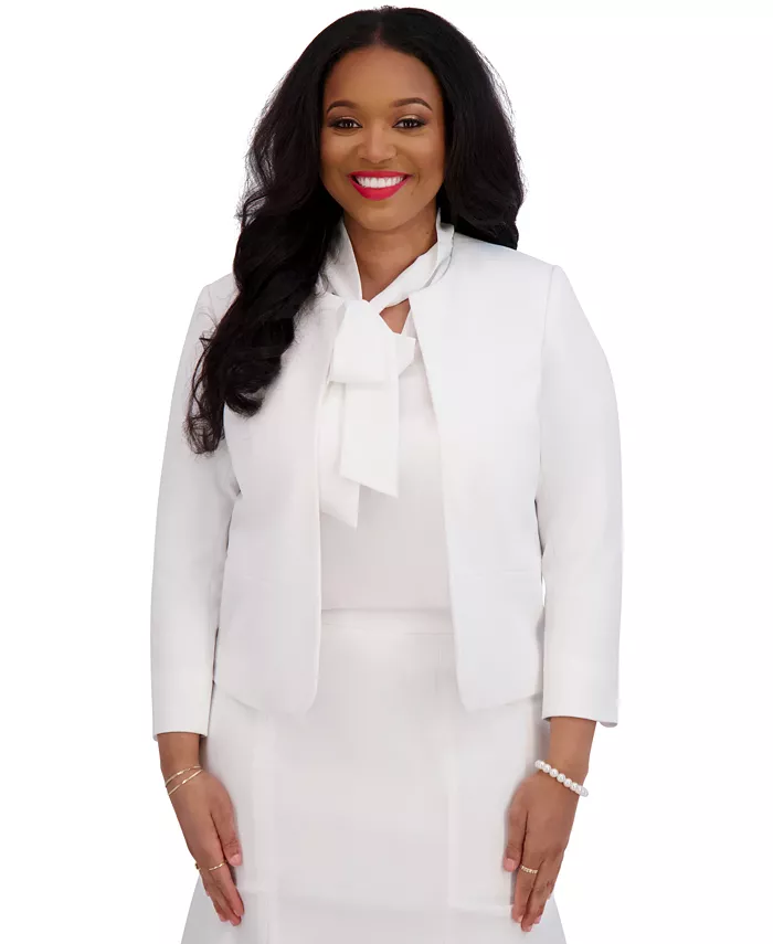 Женская куртка нараспашку, стандартные и большие размеры Kasper, белый
Женская куртка нараспашку, стандартные и большие размеры Kasper, белый