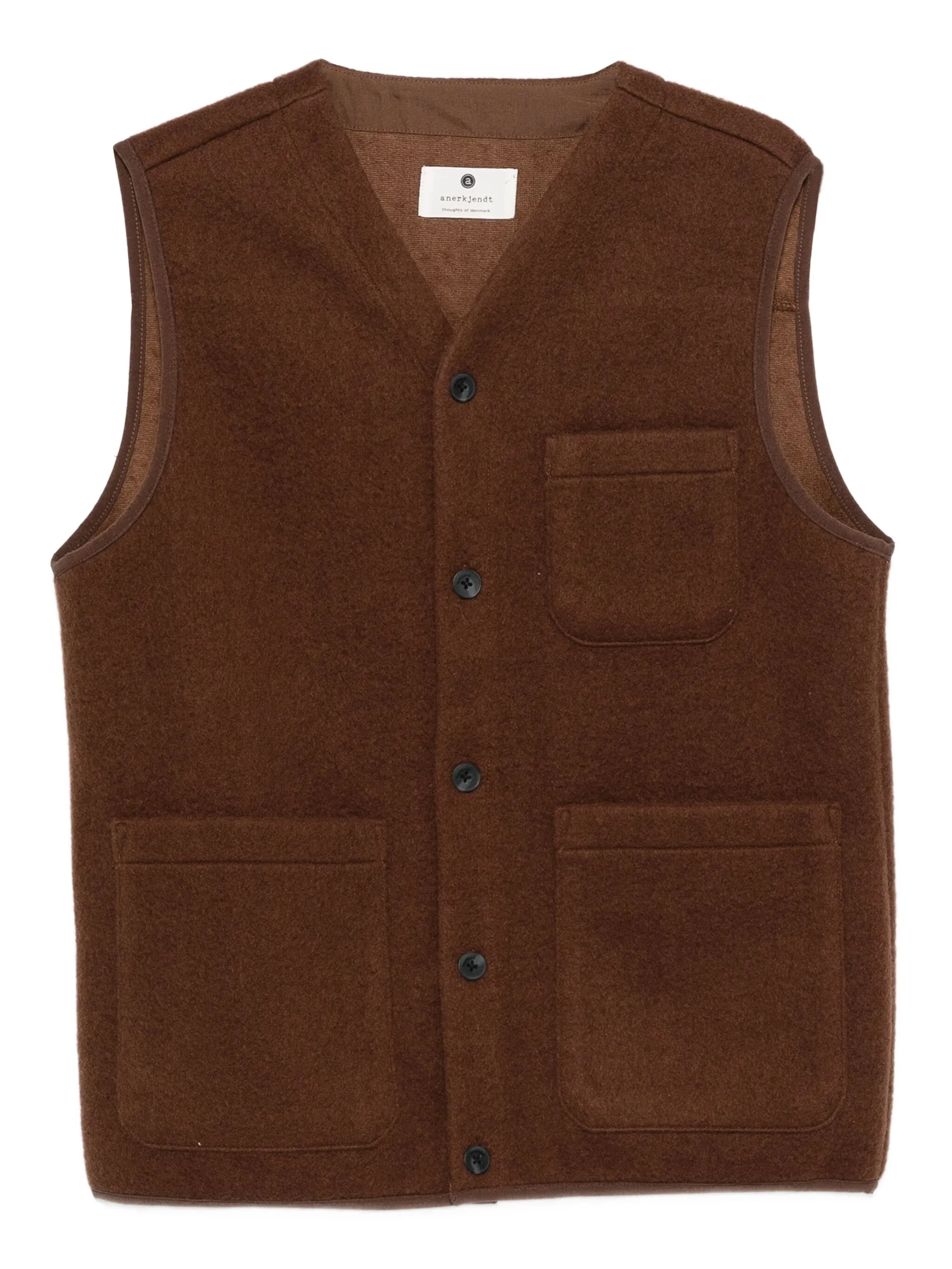 Жилет с карманами Anerkjendt, коричневый
Жилет с карманами Anerkjendt, коричневый